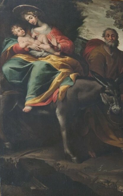Gian Giacomo Barbelli - Fuga in Egitto, Crema (Italia), chiesa di Santa Maria Assunta a Ombriano